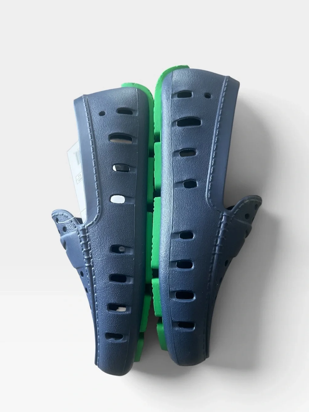NWT Floaters Prodigy-1 Kids Water Shoes Loafers Navy Green J2